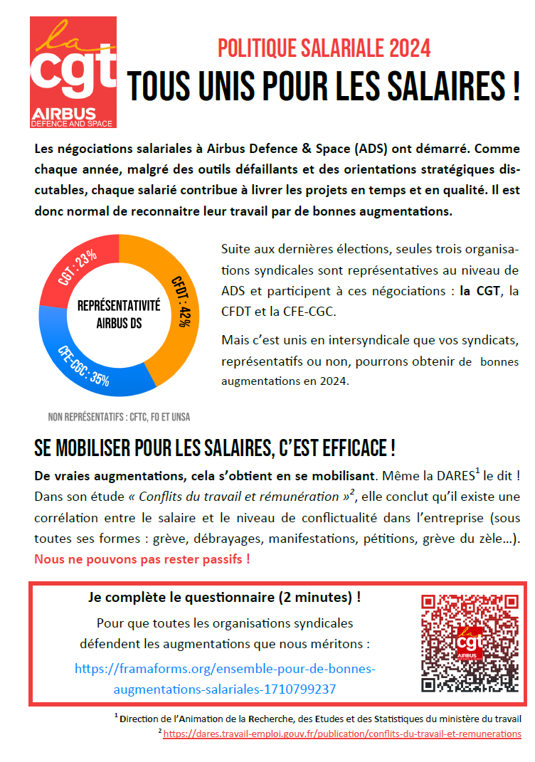 Politique salariale 2024 : Tous unis pour les salaires !