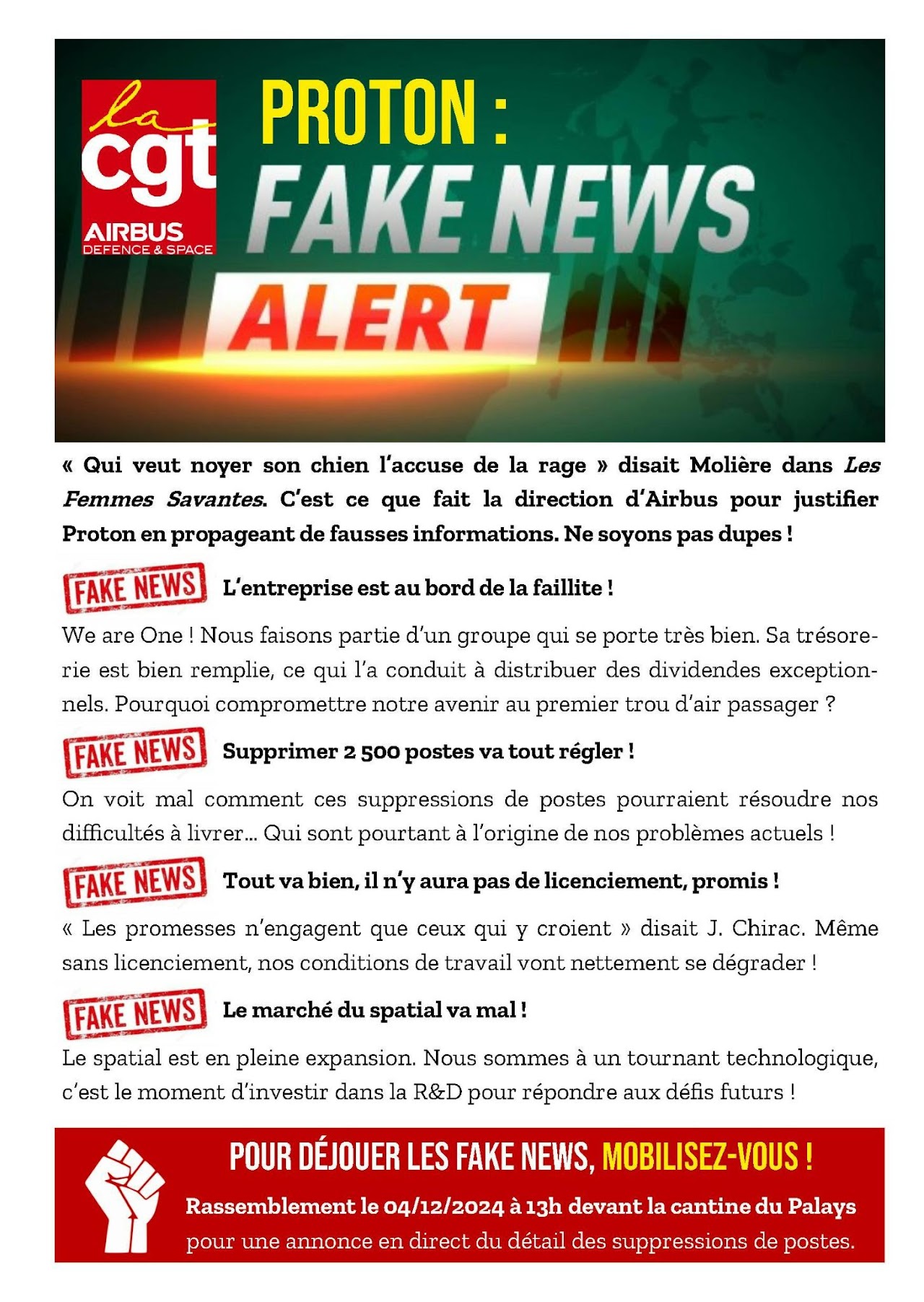 Proton : fake news alert