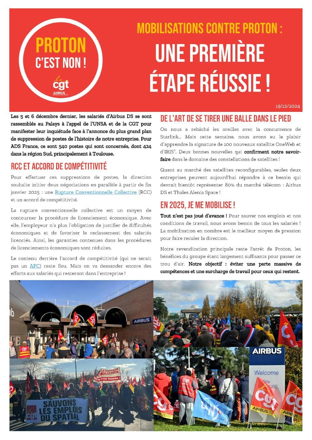 Mobilisations contre Proton : une première étape réussie !