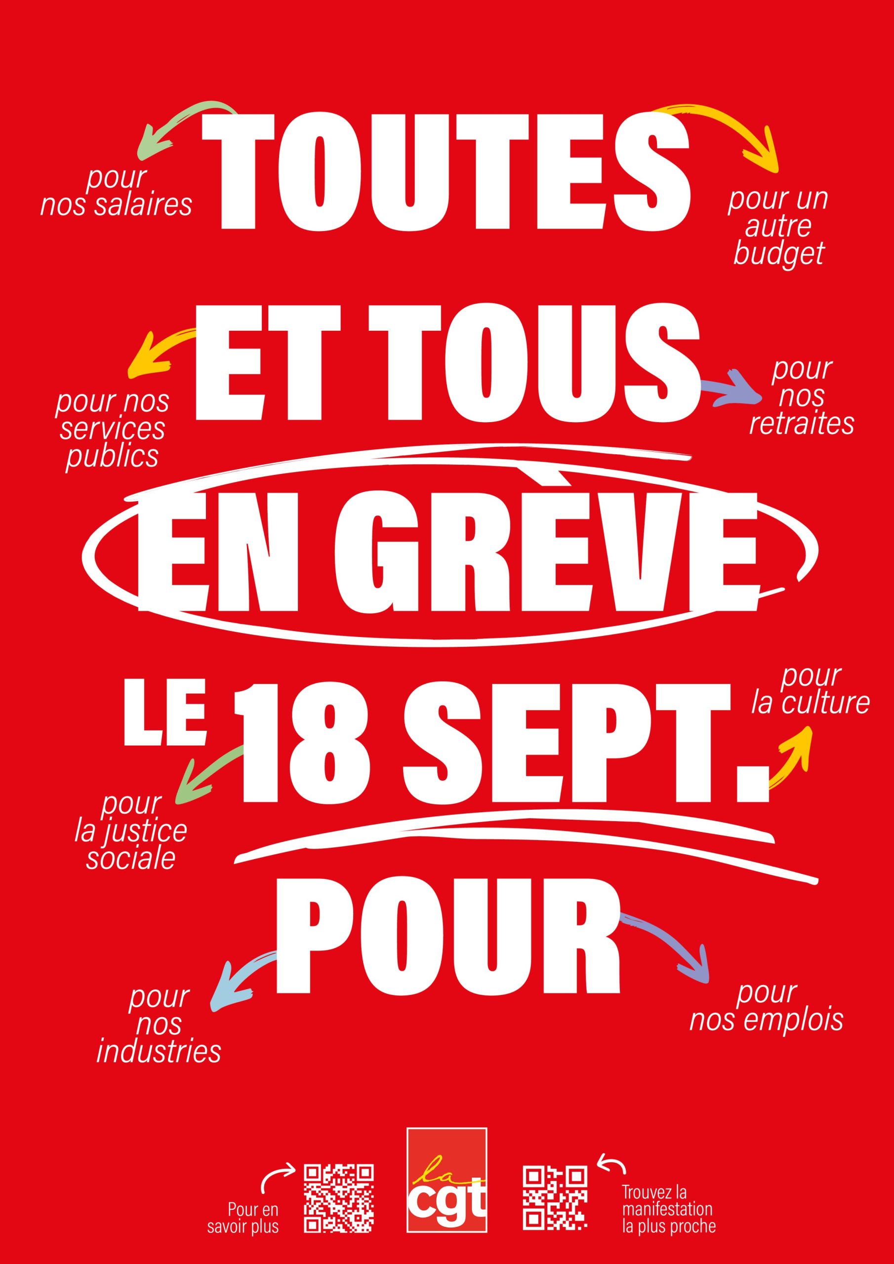 Les sacrifices pour le monde du travail, ça suffit ! (Appel du 18/09)