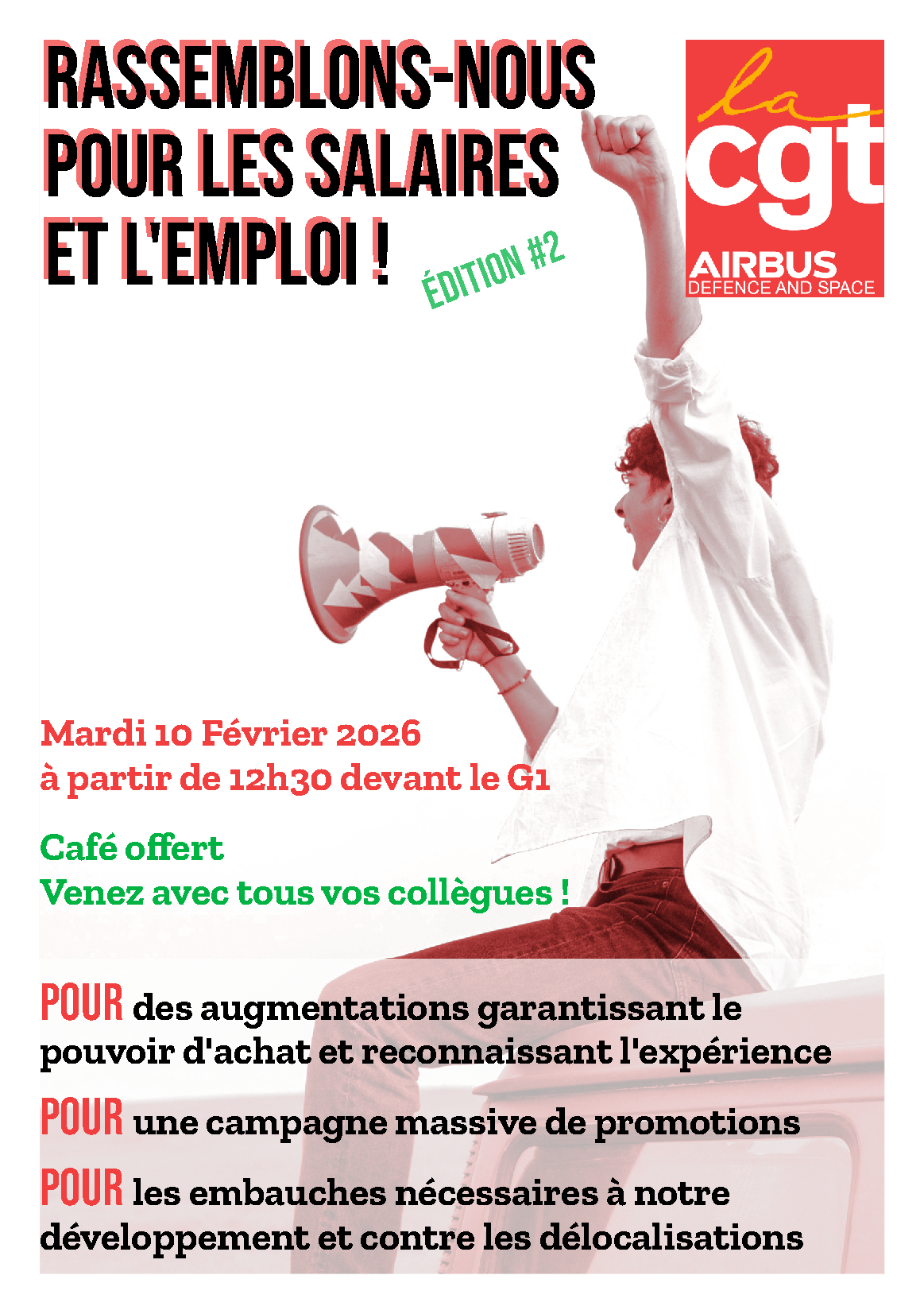 Rassemblons-nous pour les salaires et pour l’emploi !